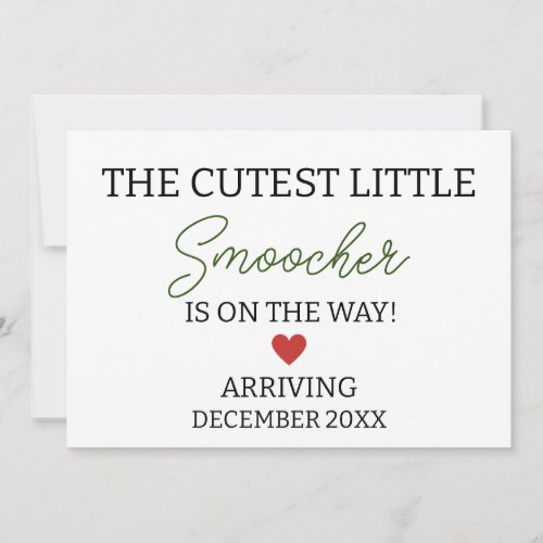The cutest little smoocher is on the way pregnancy announcement