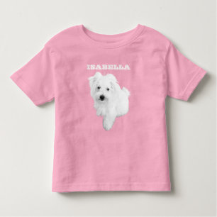 The Cutest Maltese Puppy Dog Toddler T-shirt