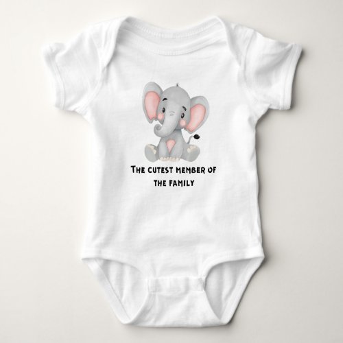 The cutest member of the family Funny Baby Gift Baby Bodysuit