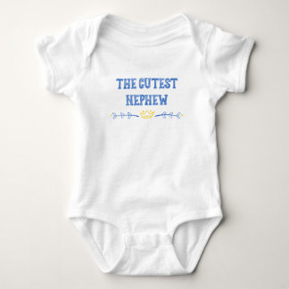 The cutest nephew baby boy blue aunt uncle gift bodysuit