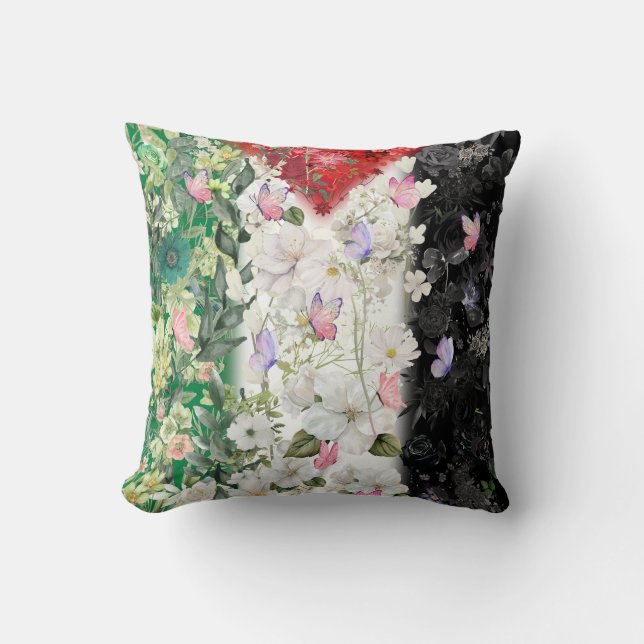 The Cutest Palestinian Pillow With Keffiyeh Scarf  (Front)