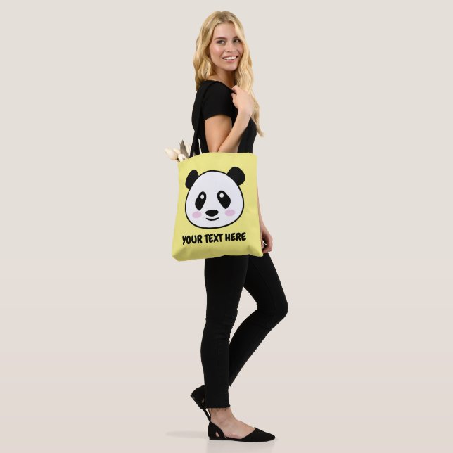 The cutest panda bear tote bag ever (On Model)