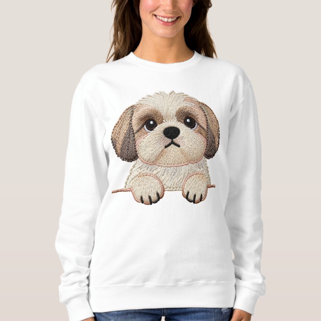 The Cutest Shih Tzu Puppy in the World Sweatshirt (Front)