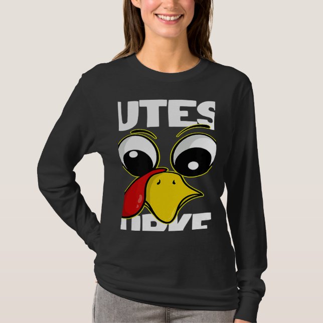 The Cutest Turkey Family Group Matching Thanksgivi T-Shirt (Front)