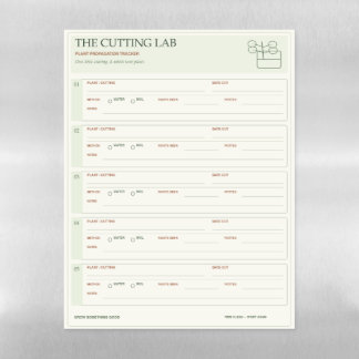 The Cutting Lab Plant Propagation Tracker Magnetic Dry Erase Sheet
