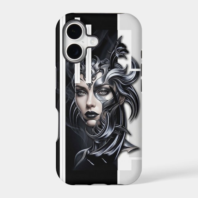 "The Cyber‑Gothic Muse", Apple iPhone 17 Case (Back)