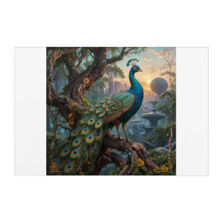 The Cyber-Peacock Acrylic Print