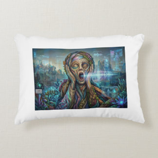 The Cybernetic Scream – Biomechanical Art Cushion