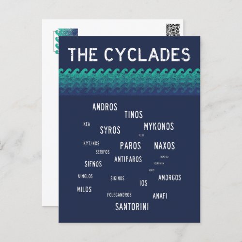 The Cyclades Greece Postcard