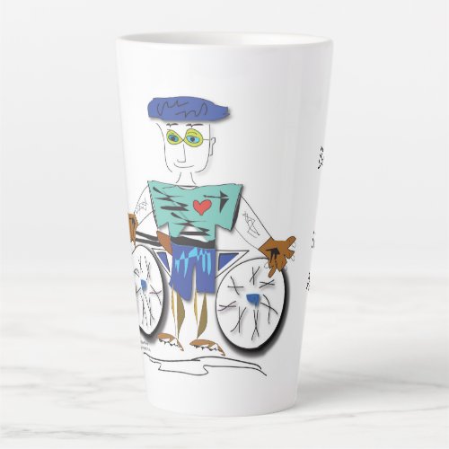 The Cyclist _ Lifes Next Big Adventure Latte Mug