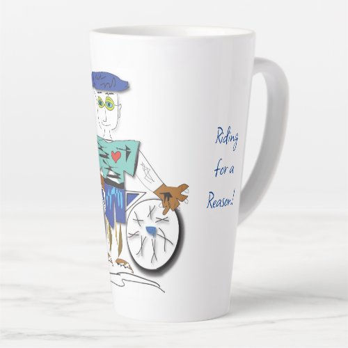 The Cyclist _ Riding for a Reason Latte Mug