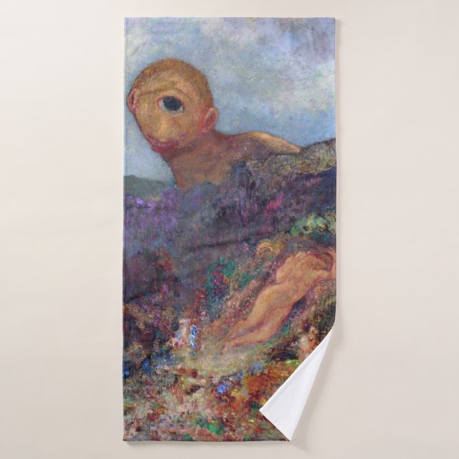 The Cyclops, Redon, 1898-1900 Bath Towel (Bath Towel)