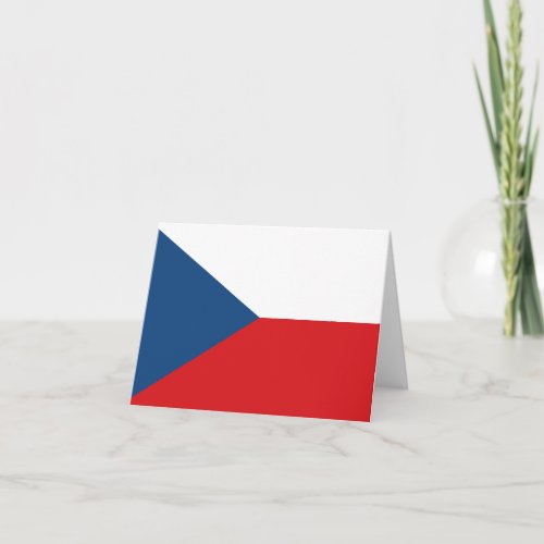 The Czech Republic Flag Card