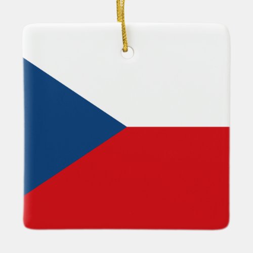 The Czech Republic Flag  Ceramic Ornament