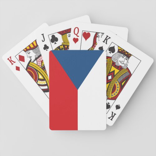 The Czech Republic Flag Poker Cards