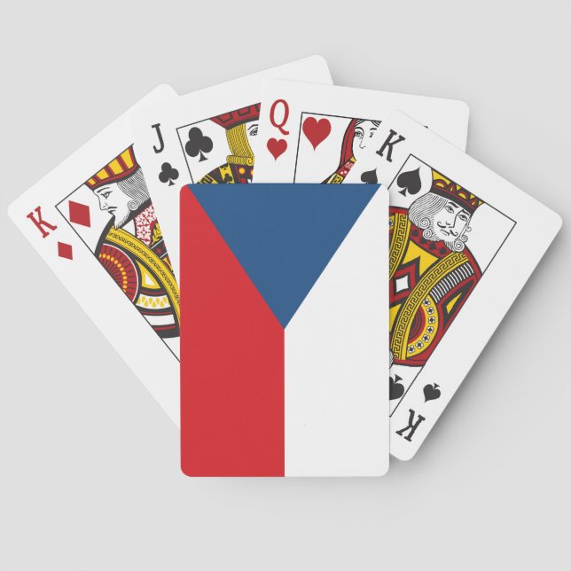 The Czech Republic Flag Poker Cards (Back)