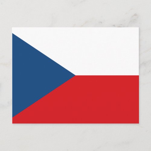 The Czech Republic Flag Postcard