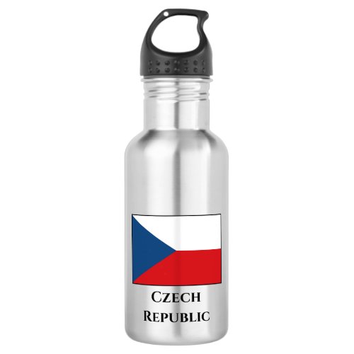 The Czech Republic Flag Stainless Steel Water Bottle