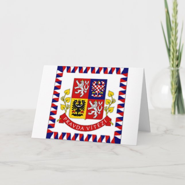 The Czech Republic President Flag Card (Front)
