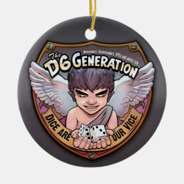 The D6 Generation Tree Ornament (Front)
