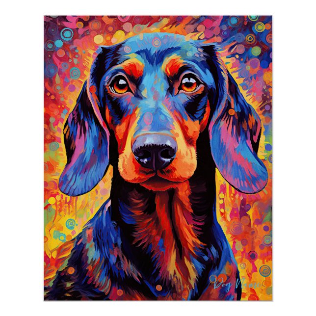 The Dachshund Dog 005 - Zetton Ziana Poster (Front)