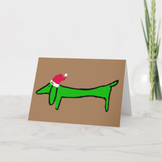 The Dachshund for Christmas Holiday Card
