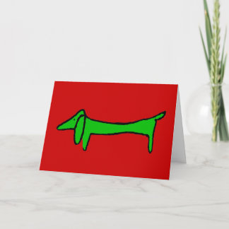 The Dachshund for Christmas Holiday Card
