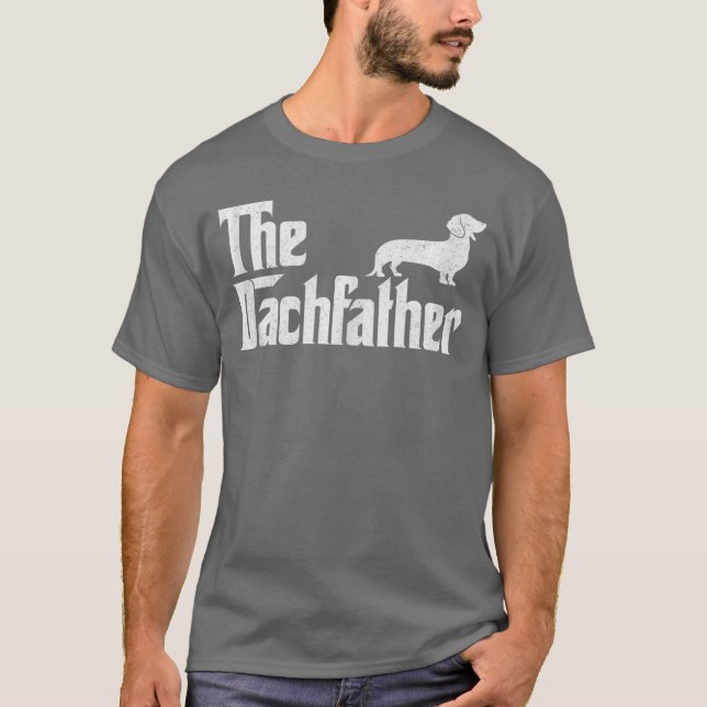 The Dachshund Funny Wiener Dog Gifts For Men Fathe T-Shirt (Front)