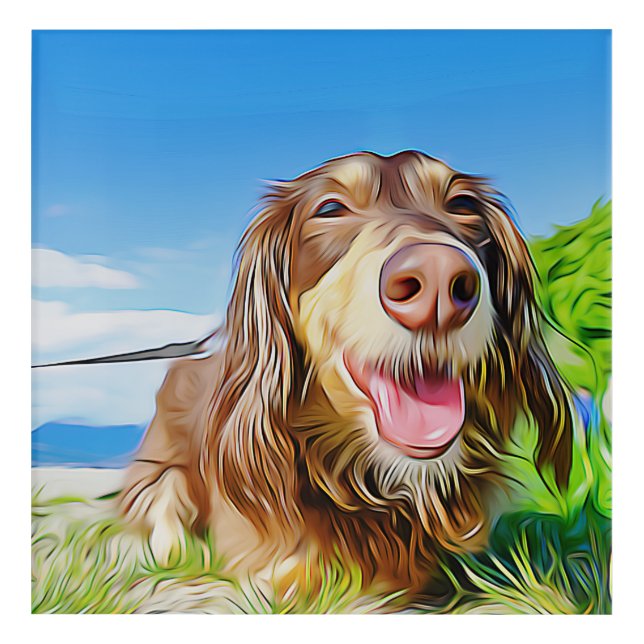 The Dachshund Is A Perfectly Engineered Dog Xmas P Acrylic Print (Front)