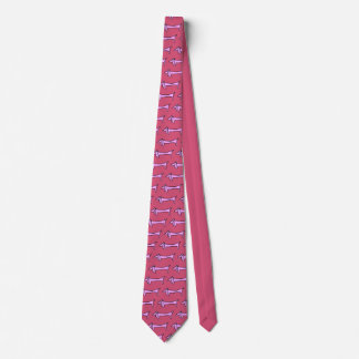 The Dachshund Pink Neck Tie