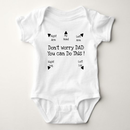 The Dad Dressers Guide New Dads Funny Baby Bodysuit