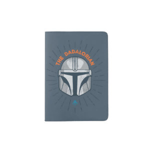 The Dadalorian Cartoon Helmet Illustration Passport Holder