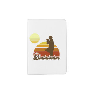 The Dadalorian & Grogu Retro Sunset Passport Holder