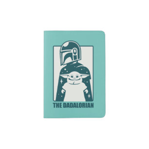 The Dadalorian & Grogu Space Silhouette Badge Passport Holder