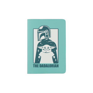 The Dadalorian & Grogu Space Silhouette Badge Passport Holder