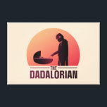 The Dadalorian Meeting Grogu Art Deco Graphic Canvas Print<br><div class="desc">The Mandalorian | Celebrate this Father's Day,  baby showers,  or any day of the year with this Art Deco illustration of The Mandalorian and Grogu's iconic first meeting.</div>