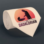 The Dadalorian Meeting Grogu Art Deco Graphic Neck Tie<br><div class="desc">The Mandalorian | Celebrate this Father's Day,  baby showers,  or any day of the year with this Art Deco illustration of The Mandalorian and Grogu's iconic first meeting.</div>