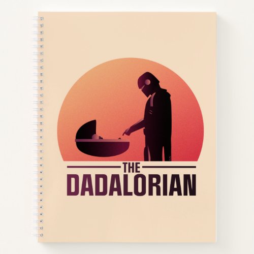 The Dadalorian Meeting Grogu Art Deco Graphic Notebook