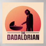 The Dadalorian Meeting Grogu Art Deco Graphic Poster<br><div class="desc">The Mandalorian | Celebrate this Father's Day,  baby showers,  or any day of the year with this Art Deco illustration of The Mandalorian and Grogu's iconic first meeting.</div>