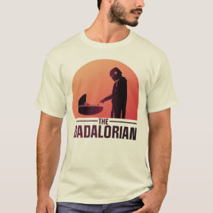 The Dadalorian Meeting Grogu Art Deco Graphic T-Shirt