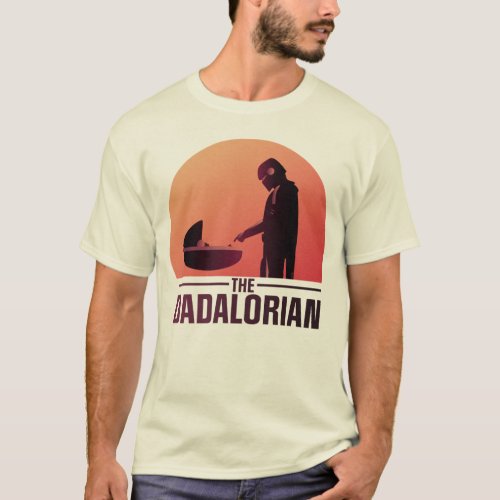 The Dadalorian Meeting Grogu Art Deco Graphic T_Shirt