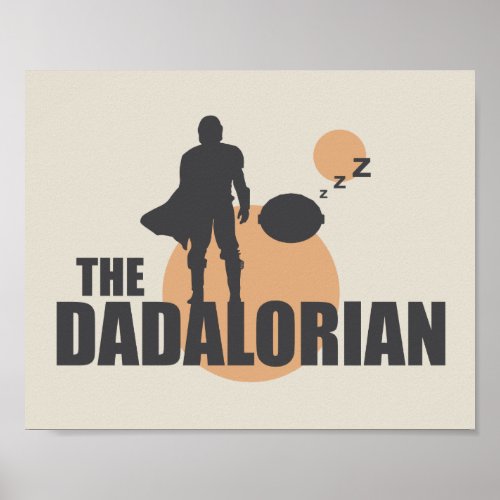 The Dadalorian  Sleeping Grogu Poster