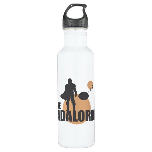 The Dadalorian  Sleeping Grogu Stainless Steel Water Bottle