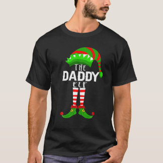 The Daddy Elf Christmas Pajama Xmas Family Kids Me T-Shirt