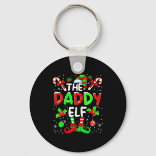 The Daddy Elf Costume Pajamas Pjs Christmas Xmas M Keychain