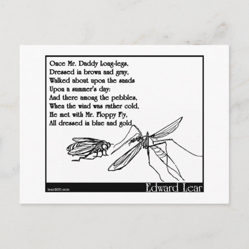 The Daddy Long Legs and the Fly Postcard