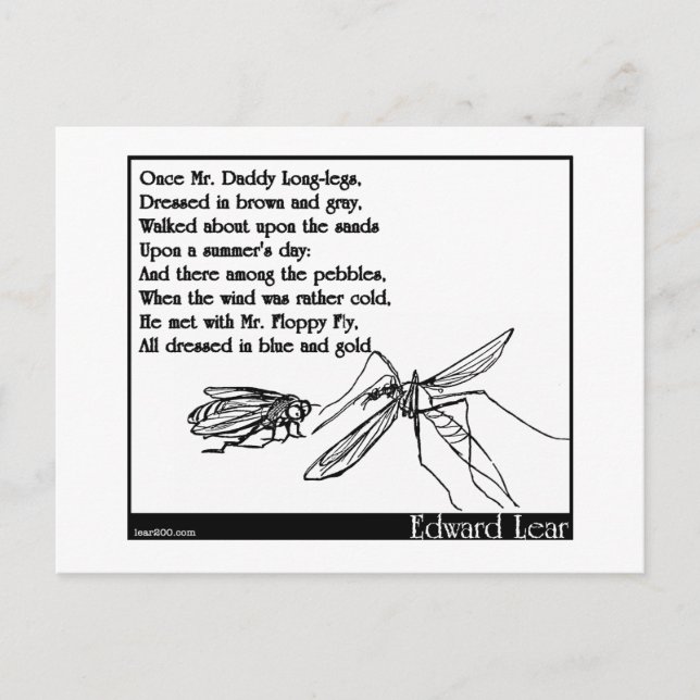 The Daddy Long Legs and the Fly Postcard (Front)