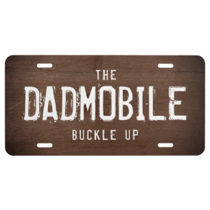 The DADMOBILE Fun License Plate for DAD
