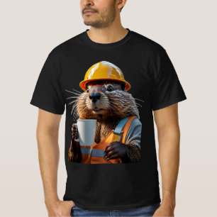 The Daily Grind: Beaver Coffee Graphic T-Shirt