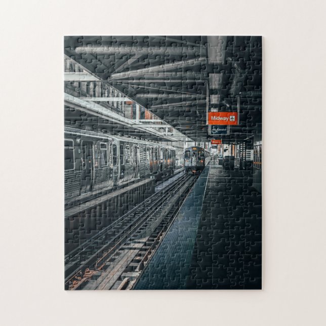 The Daily Jigsaw Puzzle/Subway Train Jigsaw Puzzle (Vertical)